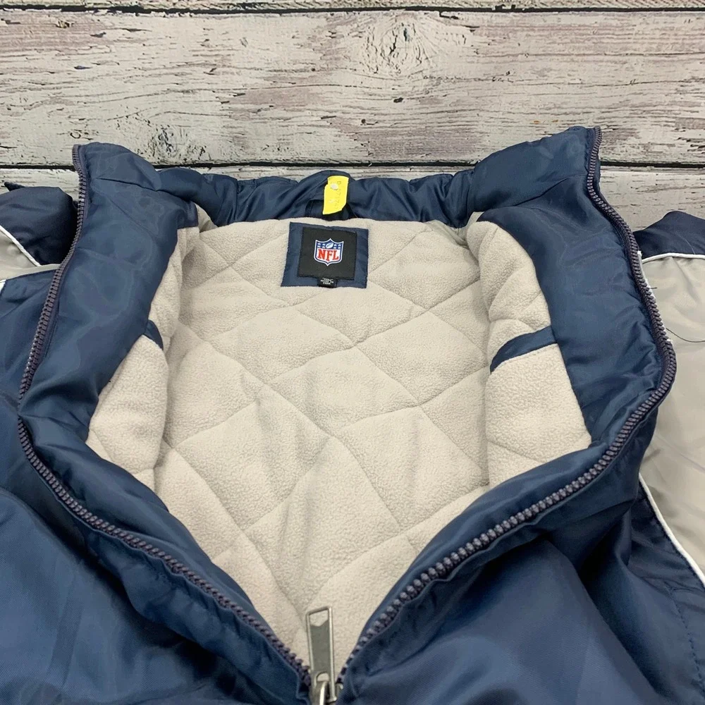 NFL Dallas Cowboys Jacket Full Zip Hooded Puffer Coat Mens [Size‎ XXL]